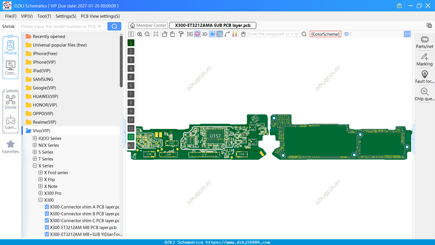 Vivo X300-ET3212AMA SUB PCB Layer